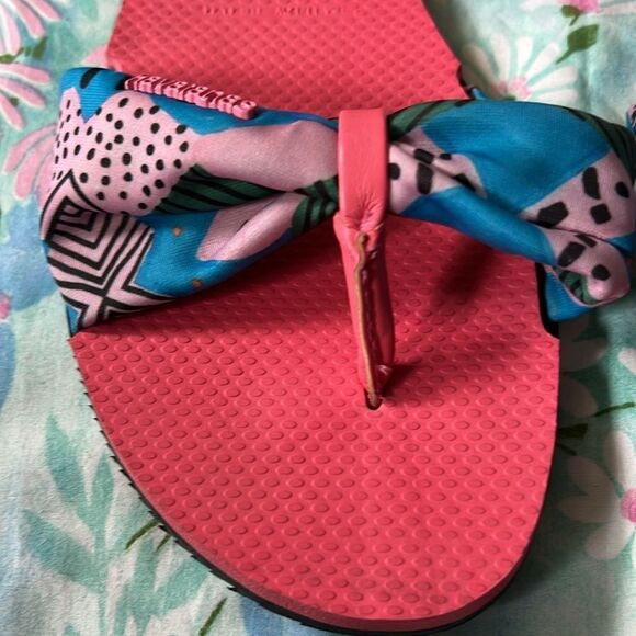 Havaianas Flip Flops Soft Cloth and Leather Straps - 11/12  Women - Picture 4 of 8